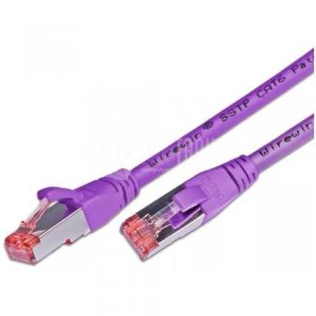 Wirewin Netzwerkkabel S/FTP CAT6, 10 m, violett
