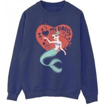 The Little Mermaid Love Daddy Sweatshirt Black