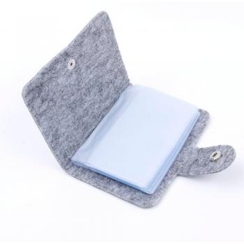 Soft Felt Solid Color Square Coin Purse for Women