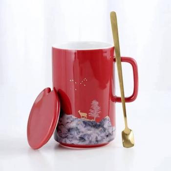 Taza de Café Lujosa “Año” con Accesorios Elegantes