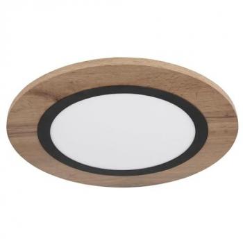 Lampe de Salon Plafonnier LED Noir 40 cm
