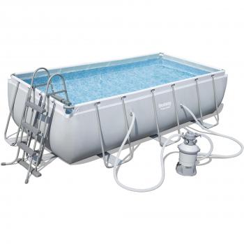 Piscina Bestway Power Steel 56442 Rettangolare Grigio