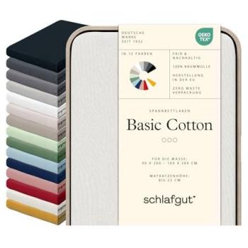 Schlafgut Spannbettlaken »Basic Cotton Modell«
