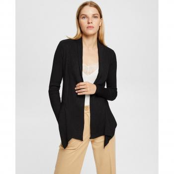 Cardigan Esprit aperto nero per donna