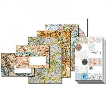 LETTER WRITING SET - MAPS