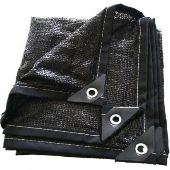 3x4m Black Woven Sunshade with UV Protection