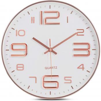 Reloj Cuarzo Negro Redondo 12”
