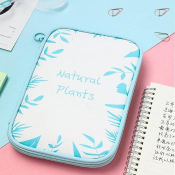 Cute Canvas Pencil Case with Zipper Large Capacity for Stationery