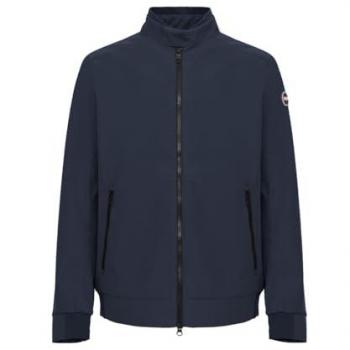 Colmar Light Blue Biker‑Style Waterproof Jacket with Logo Patch – L