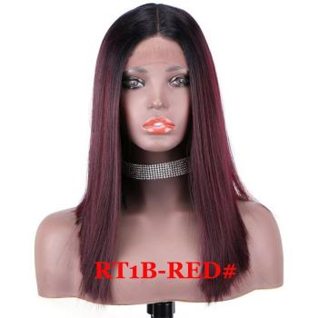 Peluca Frontal Bob Yaki Negra