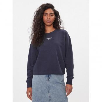 Felpa Tommy Jeans Rlx Twilight Navy con Logo