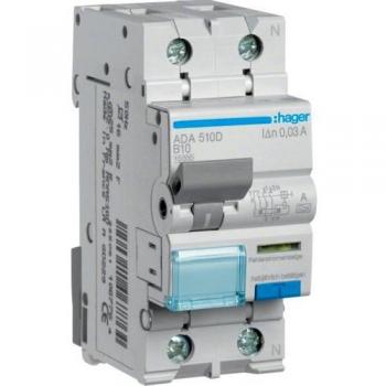 Hager ADA510D FI/LS-Schalter 1polig+N 10kA B10A 0,03A A