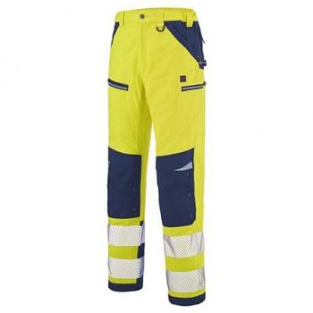 Pantalon Spanner Hivi Jaune Fluo/Bleu T4