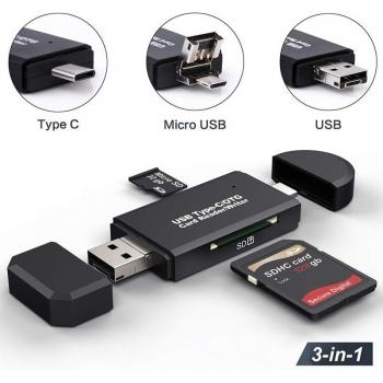 USB 3.0 OTG Card Reader for SD and Micro TF
