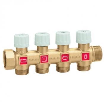 CALEFFI Collettore componibile con rubinetti 3/4'' x 5 derivazioni