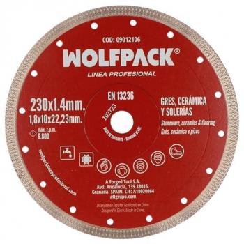 Disco diamantato Wolfpack ø 230 mm per Pavimentazioni in Porcellanato e Ceramica, Segmento 10 mm