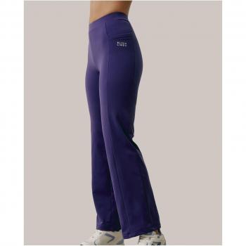 Pantalón térmico deportivo morado de talle alto y corte recto Watt Tech