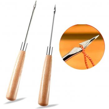 Speedy Stitcher Leather Awl Duo - 2PCS with Wood Grip
