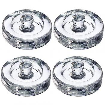 WESTMARK Beschwerungsgewicht für Einmachgläser (Transparent) – 4 Stück, Ø 8 cm