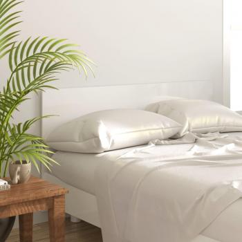 Cabecero para cama blanco pulido 160x1,5x80cm madera multicapa