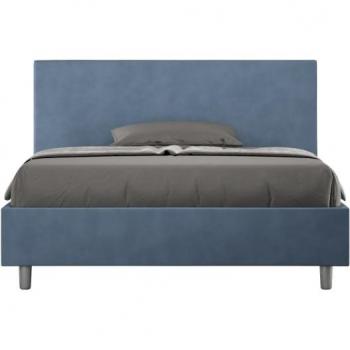 Contenedor Cama Microfibra Adele Azul 140x210