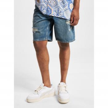 Only & Sons Regular Fit Jeansshorts im Destroyed-Look Modell 'EDGE', Größe L - men - Dunkelblau - L