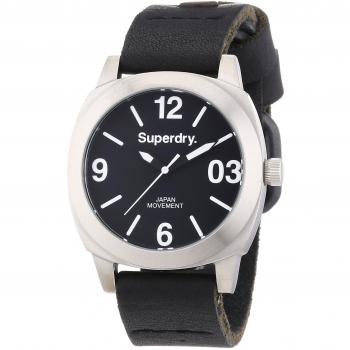 Superdry Damen-Leather-Uhr SYL116B – Analog Quarz