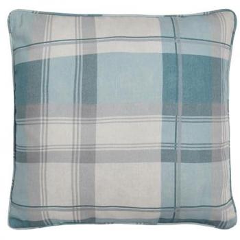 Balmoral 100% Cotton Filled Cushion – Warm Woven Check