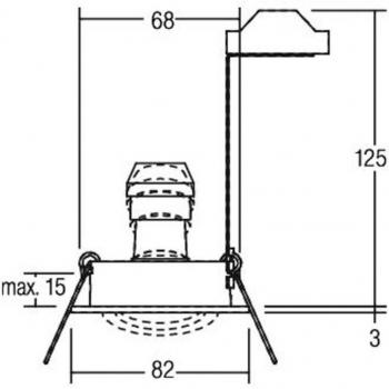 Textured White GU10 Downlight