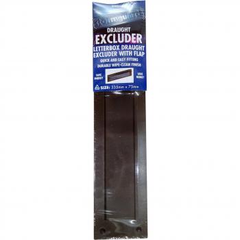 Draught Proof Letterbox - Brown Flap - Stormguard