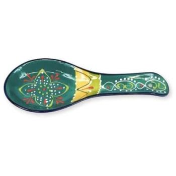 Classic Spanish Ceramic Spoon Holder – Orange, 10.2”