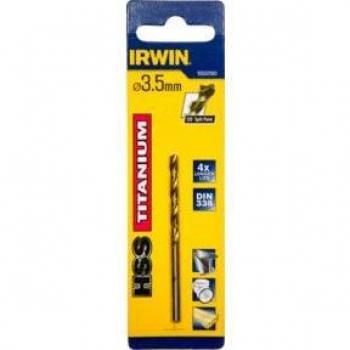 IRWIN® IRW10502580 HSS Pro TiN Coated Drill Bit 3.5mm OL:70mm WL39mm