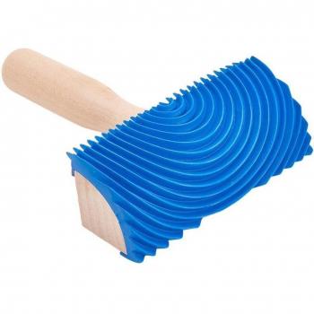 Blue Wood Grain Pattern Paint Roller for DIY Home Decor (1pc/2pcs)
