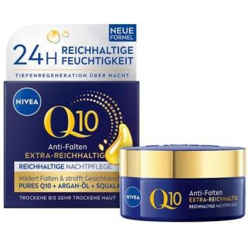 NIVEA Crema Viso Notturna Q10 Anti-Aging 50 ml