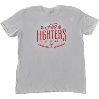 Foo Fighters Bio Baumwollshirt für Erwachsene – Unisex, Weiß