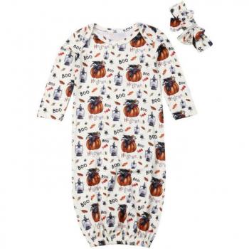 Focusnorm 0-6M Halloween Baby Swaddle Wrap Gown
