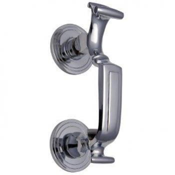 Polished Chrome Doctor Door Knocker – 19.2 cm