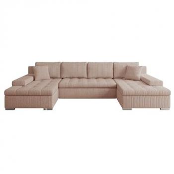 Sofá cama esquinero mini U de tela