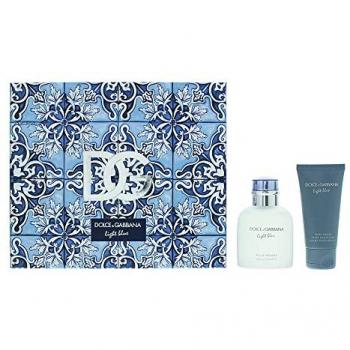 Coffret Gift D&G Light Blue pour Homme : 75 ml EDT et 50 ml Baume après-rasage