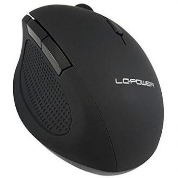 LC-Power m714BW, ergonomische, optische 2,4GHz-USB-Funkmaus, schwarz