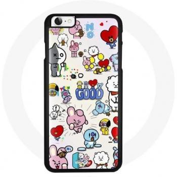Coque iPhone 4 BTS BT21 Van Tata Chimmy Cooky Rj Koya Mang Shooky