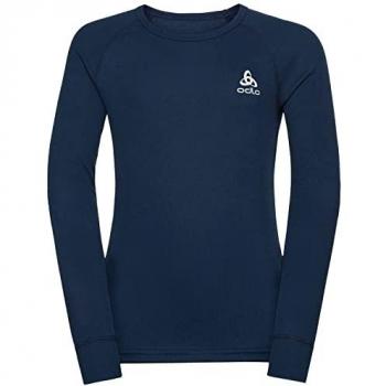 Camiseta térmica Odlo Active Warm Eco Kids gris oscuro 140