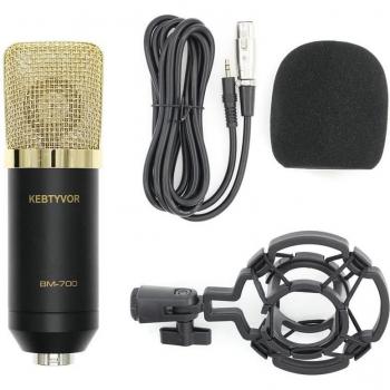 BM-700 3.5mm Wired Microphone for Radio Broadcasting