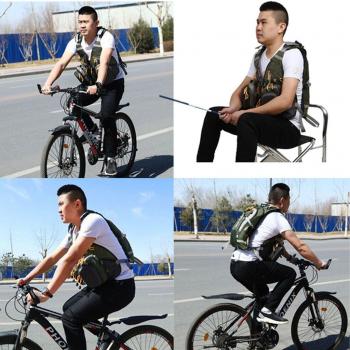 MoChaleco Ajustable de Pesca con Bolsillos en Malla