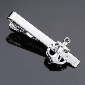 Clip de cravate en laiton pour homme, classique