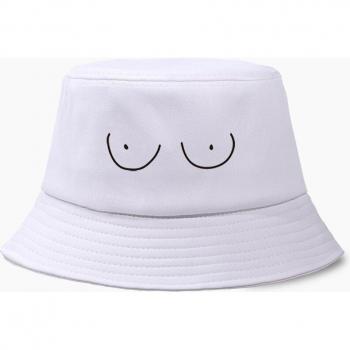 Funny Boob Print Bucket Hat
