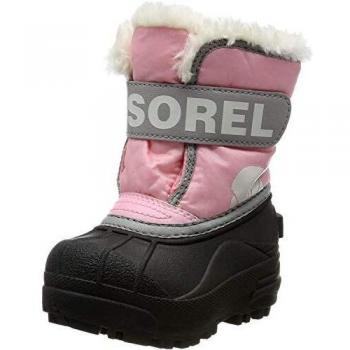 Botas Sorel para Bebés, Comandante de Nieve, Invierno Unisex, Rojo (Cupid), 21 EU