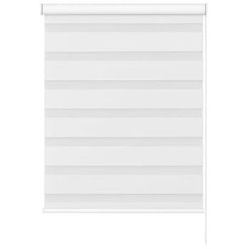 Zebra Day/Night Roller Shade – 120 cm Wide, 165 cm Tall (White)
