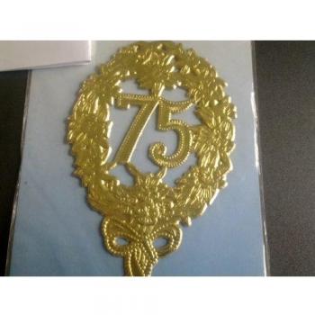 Geburtstagszahlen 1225-750192 75 gold 8x12cm