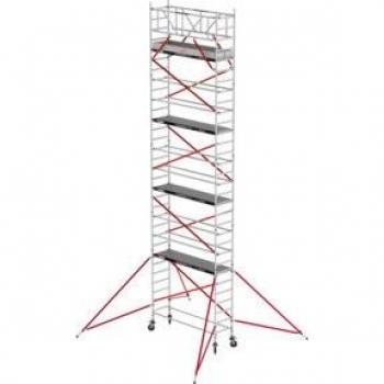 Altrex Fahrgerüst RS Tower 51 Aluminium mit Holz-Plattform 10,20m AH schmal 0,75x3,05m